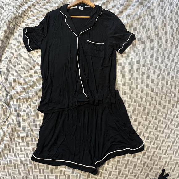 Sleep Riot | Women’s 3 Piece Modal Pajama PJ Set Shirt Shorts Pants Size Large - Picture 1 of 11